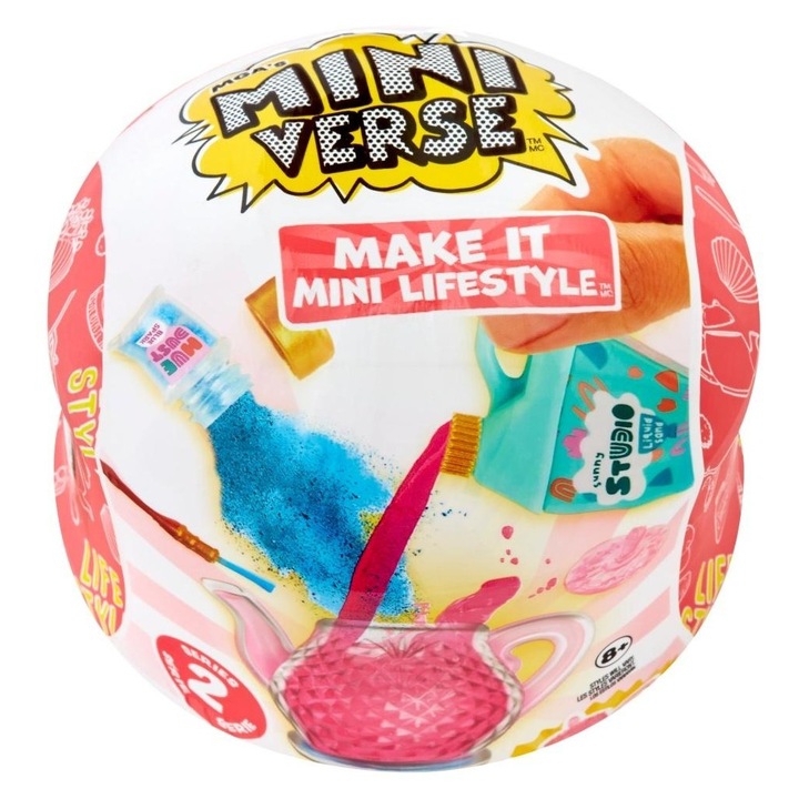 Figurine MGA Miniverse, Set miniaturi obiecte de uz casnic, detalii fine, multicolor