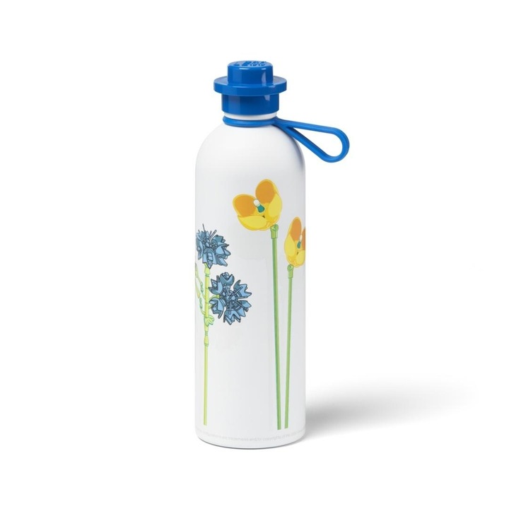 LEGO Termosz, 560ml, fehér, vadvirágok