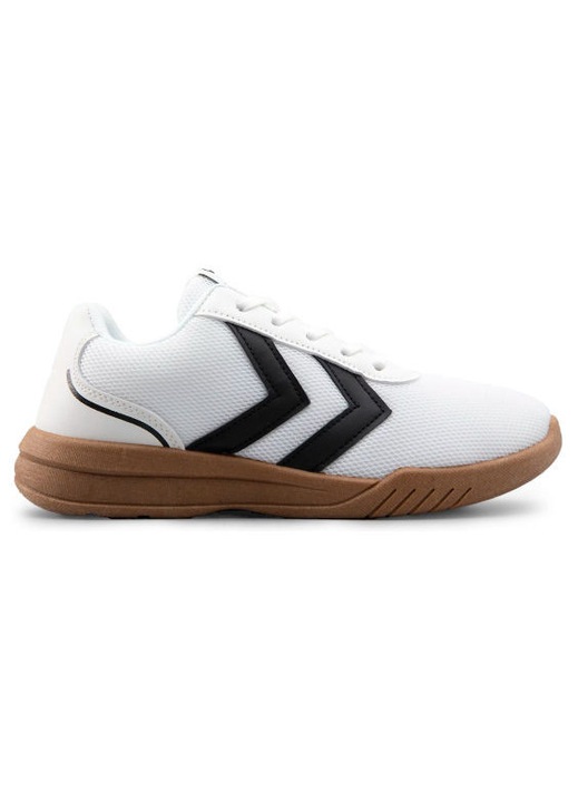 Pantofi sport Hummel, model Steady Game, fotbal, alb, textil