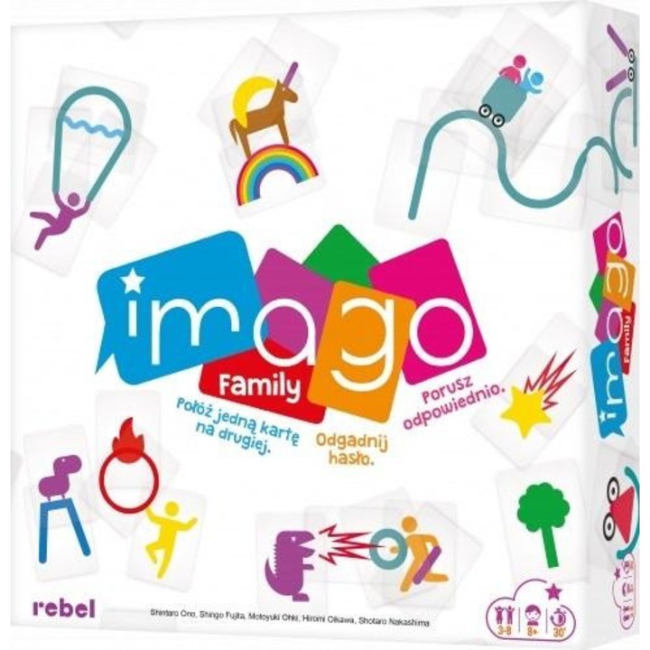 Настолна игра Imago Family, REBEL, креативност, забавление, многоцветна