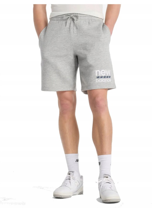 NEW BALANCE MS51940AG férfi sport rövidnadrág, szürke, Szürke
