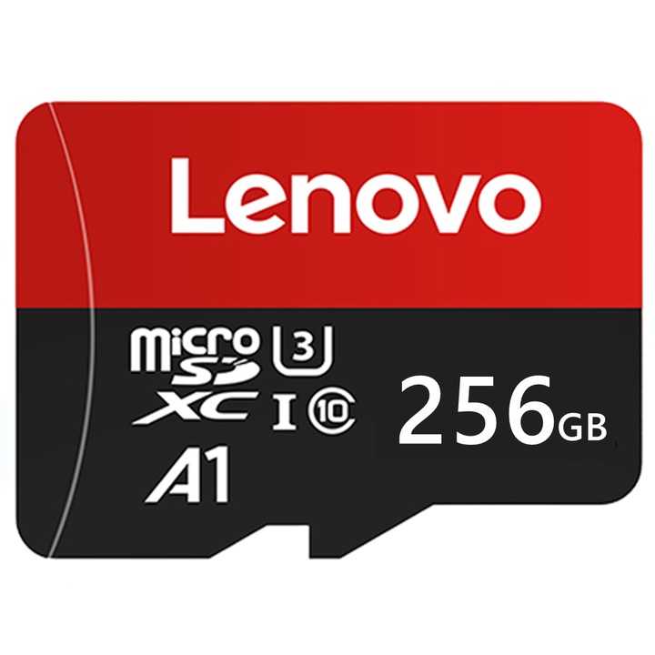 Lenovo 256GB memóriakártya, UHS-I, Class 10, víz- és ütésálló, SD adapterrel