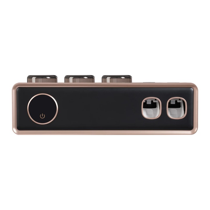 Suport periute de dinti, sterilizare UVC, 25x10x20cm, design pentru familie, alimentare duala