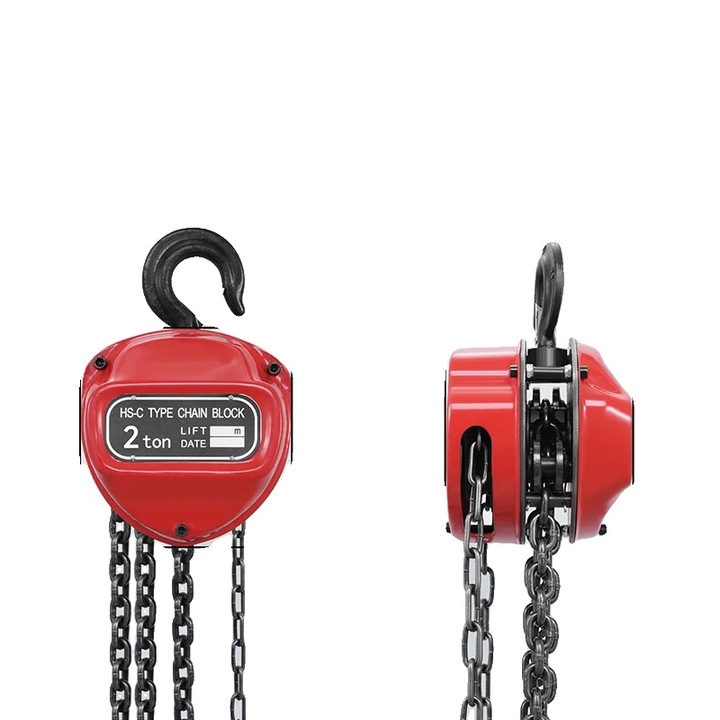 Cric manual cu lant, 2 tone, 10 ft inaltime ridicare, sistem de frana, 2T