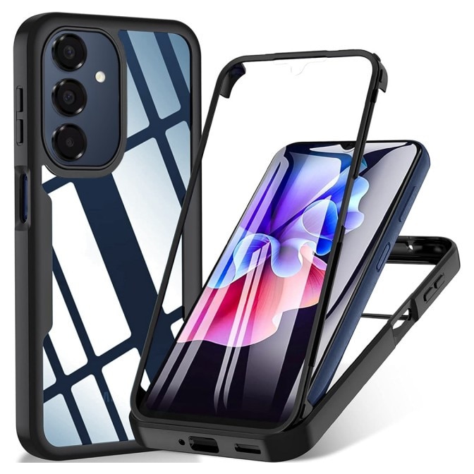 Husa Protectie 360 Grade Upzz® ColorVerse Compatibila Cu Samsung Galaxy A17 - Negru