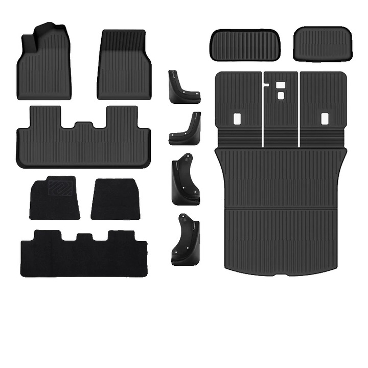 Covorase auto, 13PCS set, design antiderapant, rezistent la intemperii, 13 piese