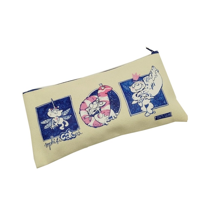 Toll doboz elől-hátul, képregény