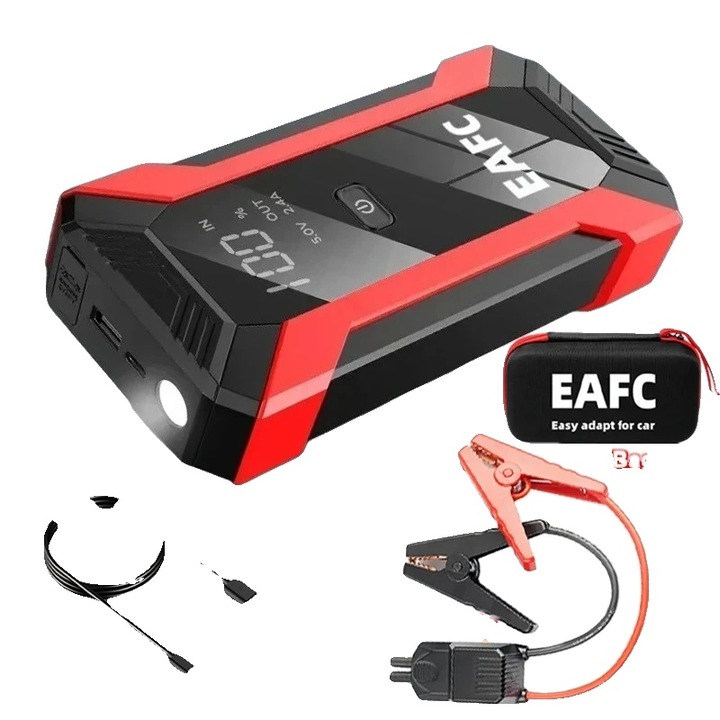 Redresor auto portabil, 2000A, design compact, functionalitate multipla, 12V