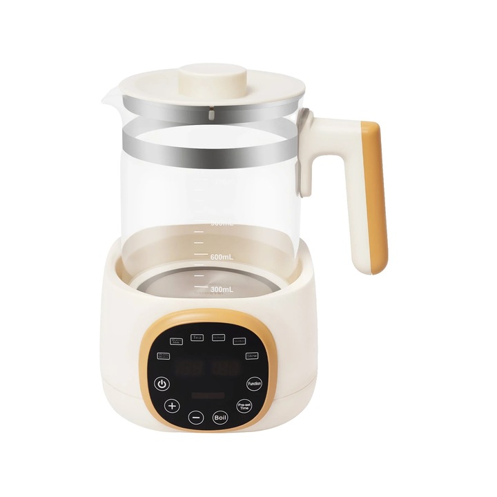 Incalzitor lapte pentru bebelusi, control temperatura ajustabil, functie de memorie, alb, 1.3L