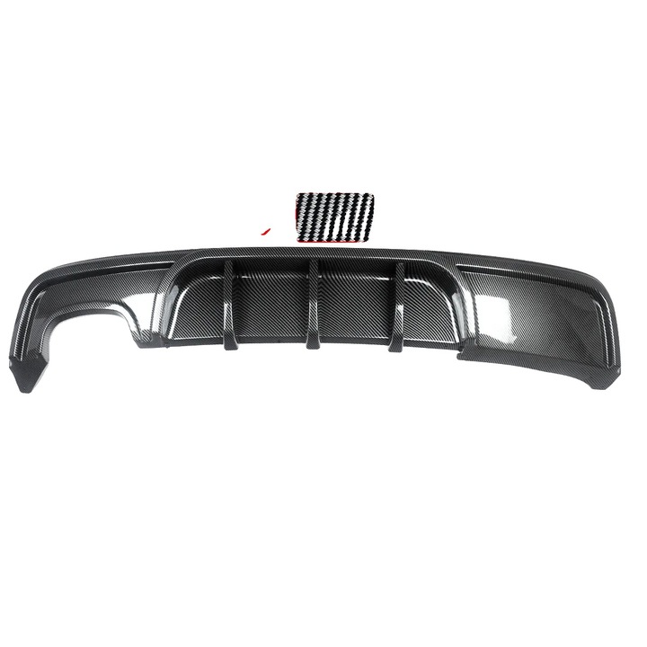 Difuzor spate pentru bara de protectie BMW 1 Series E82, carbon look, instalare usoara