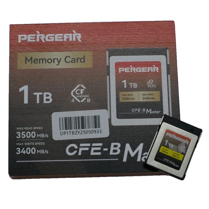 Card memorie CFexpress Type B, 1TB, 3500 MB/s viteza citire, 3400 MB/s viteza scriere