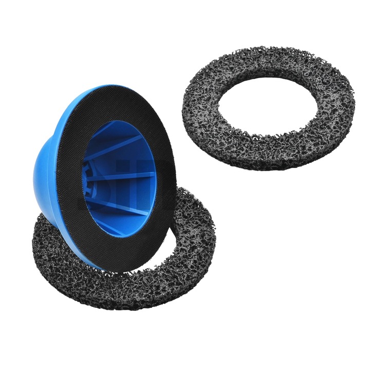 Perie pentru curatarea rotilor, 150 mm, material compozit durabil, curatare rapida sub 30 secunde, compatibila cu bormasini