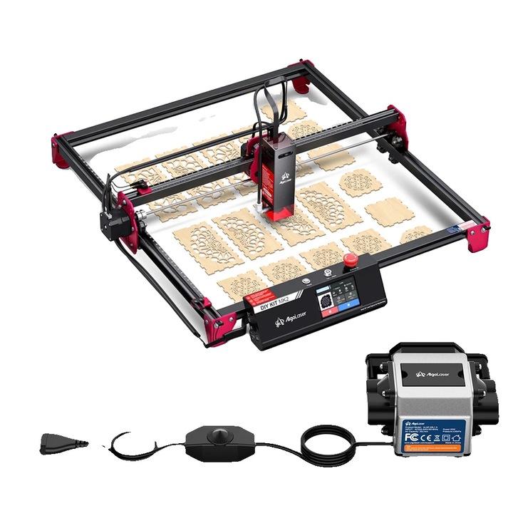 Gravor laser, ALDK-MK2, 10W, 5 inch touchscreen, conectivitate USB si SD, dimensiuni compacte