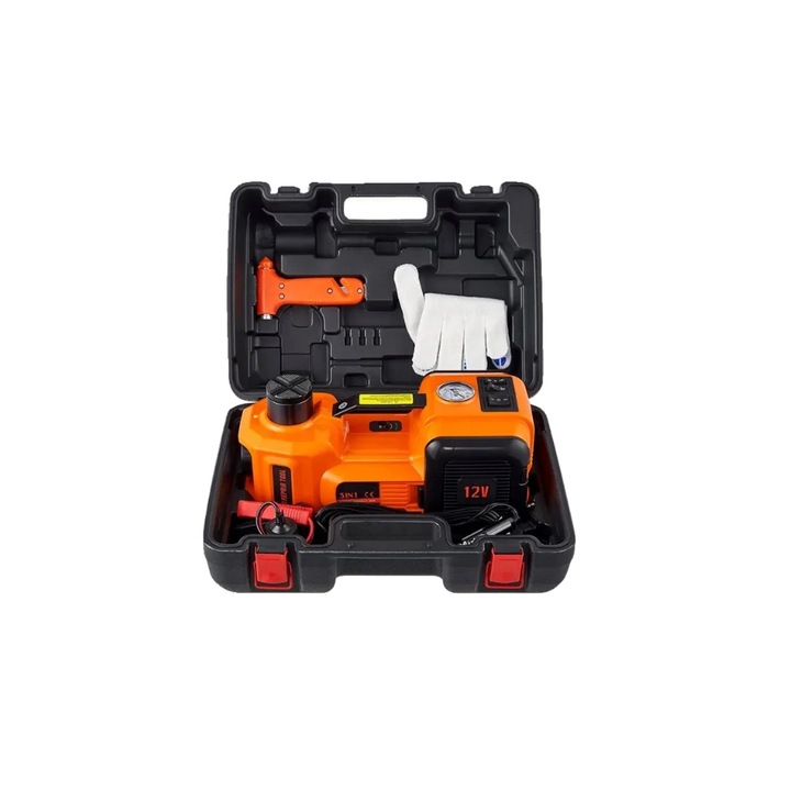 Elevator electric hidraulic, 5 tone, inaltime ajustabila 15,5x45cm, compresor de aer integrat