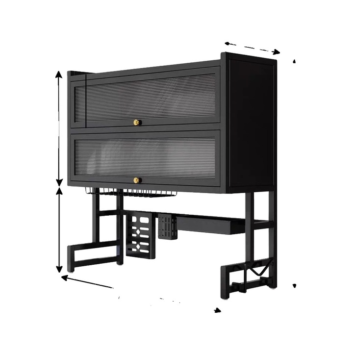 Scurgator vase, design cu doua straturi, 65 cm, optimizare spatiu, stabilitate ridicata