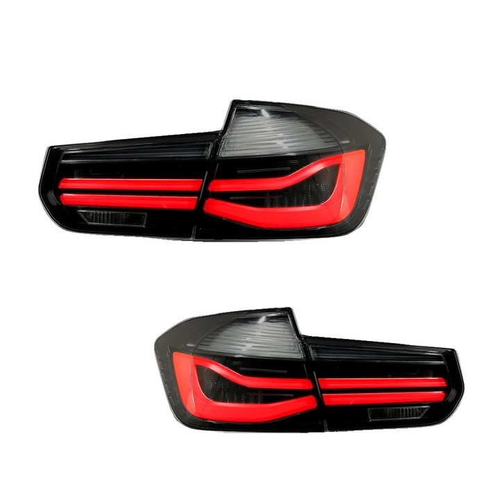 Asamblare Stop, Semnal Dinamic, Instalare Usoara, Set 2 Bucati, negru