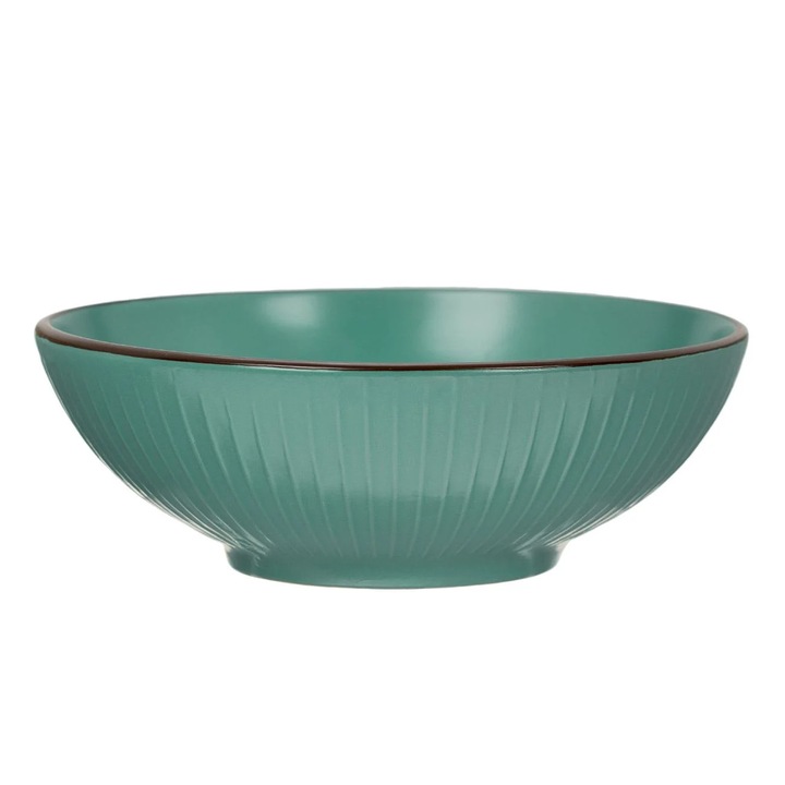 Bol Petrol cu Dungi Reliefate Ceramic 1.569lt