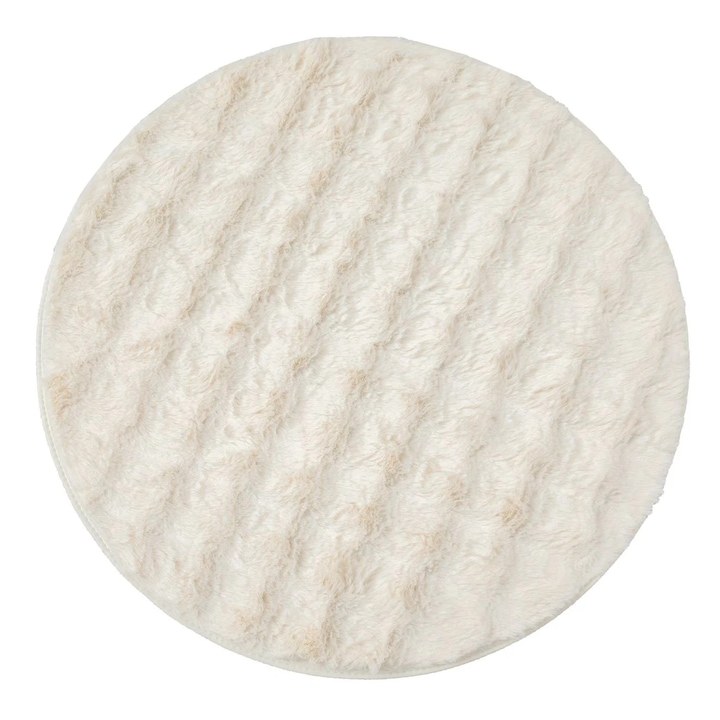 Covoraș Decorativ, Rotund, Ecru, 90cm