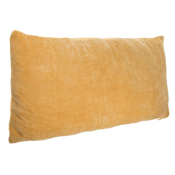 Perna Decorativa de Iarna Chenille Galben Mustar 70x30cm