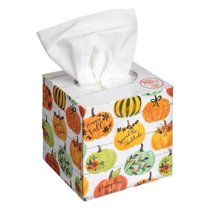 Servetele la Cutie Cub cu Model de Toamna 2 Straturi - 100buc
