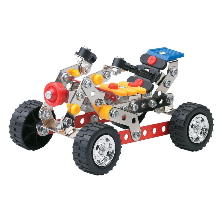 Метален конструктор ATV – 142 части, 142 части, Метал, Многоцветен