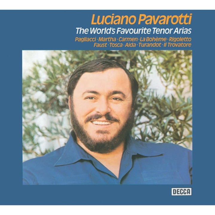 Luciano Pavarotti-The Wordls Favorite Tenor Arias-Leoncavallo, Strauss, Bizet,Verdi, Puccini-CD