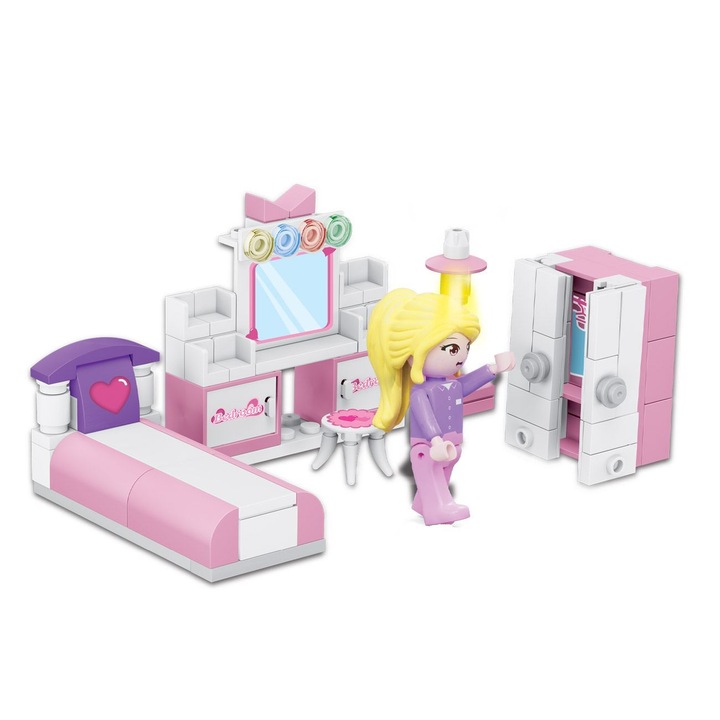 Cuburi de Constructie Dormitor cu 1 Figurina (111 de piese)