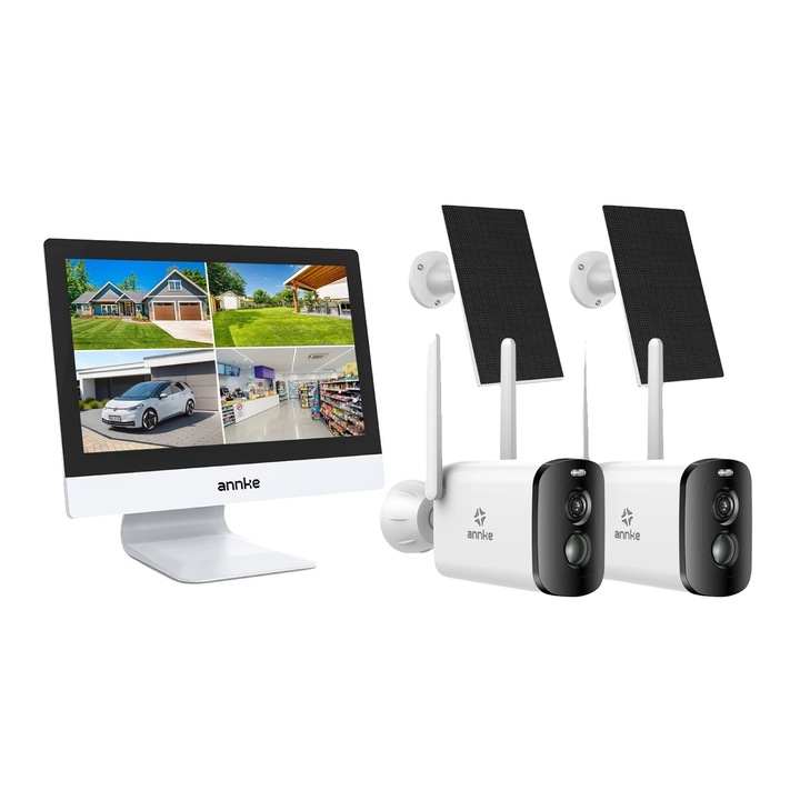 Megfigyelő kamera, 4MP, fejlett éjszakai látás, 2 db-os szett, 81BL, 5000mAh