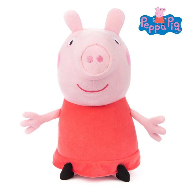 Jucărie din Plus Peppa Pig, 50cm, moale, design fidel