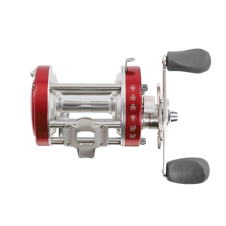 Orsó, tartós fém szerkezet, nagy zsinórkapacitás, piros, 8cm