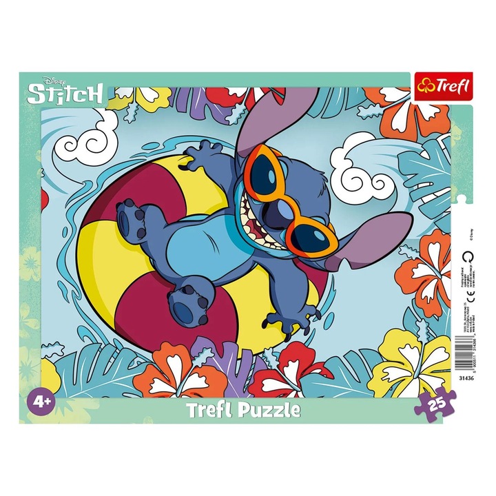 Puzzle Stitch felfújható úszógumin (25 darabos) - Trefl