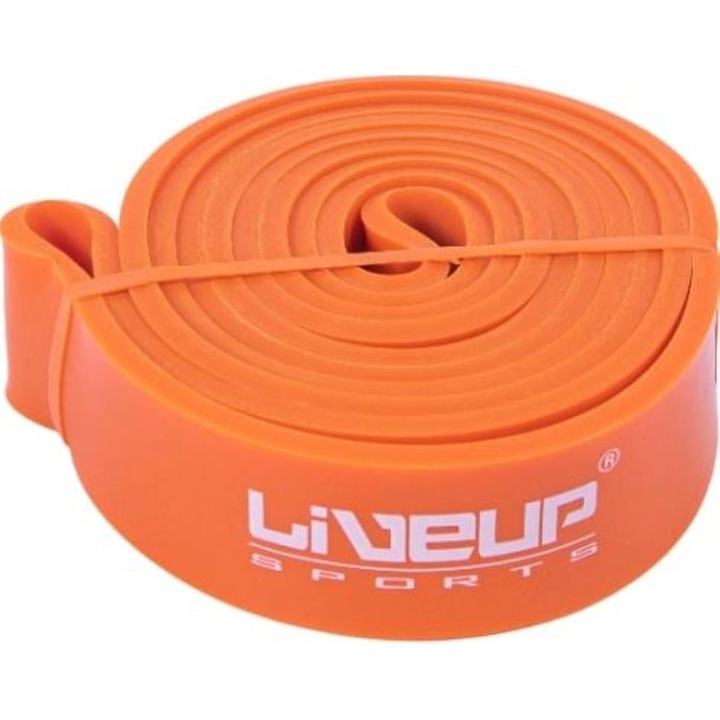 Banda Elastica de Antrenament Portocalie cu Rezistenta Medie LIVEUP