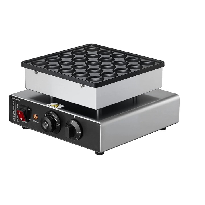 Aparat pentru mini clatite, Argintiu