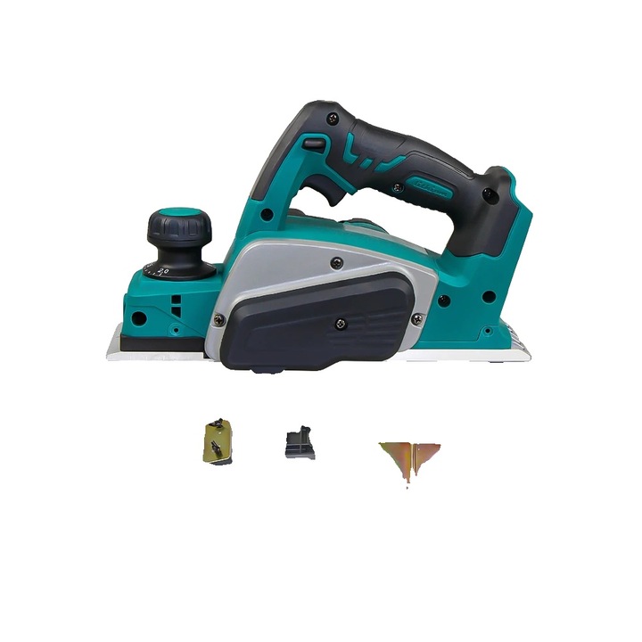 Rindel electric, 12000 RPM, latime rindelare 82mm, adancime rindelare 2mm, alimentare cu baterie 18V