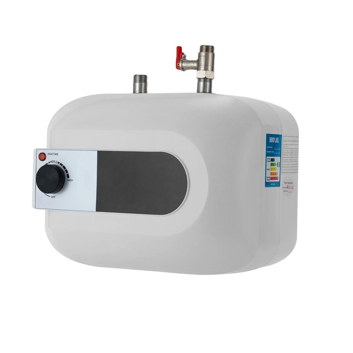 Incalzitor instant, design compact, alb, 1500W, eficienta energetica ridicata