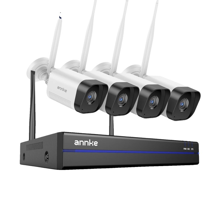 Комплект за видеонаблюдение, 4 камери 2T, 8MP резолюция