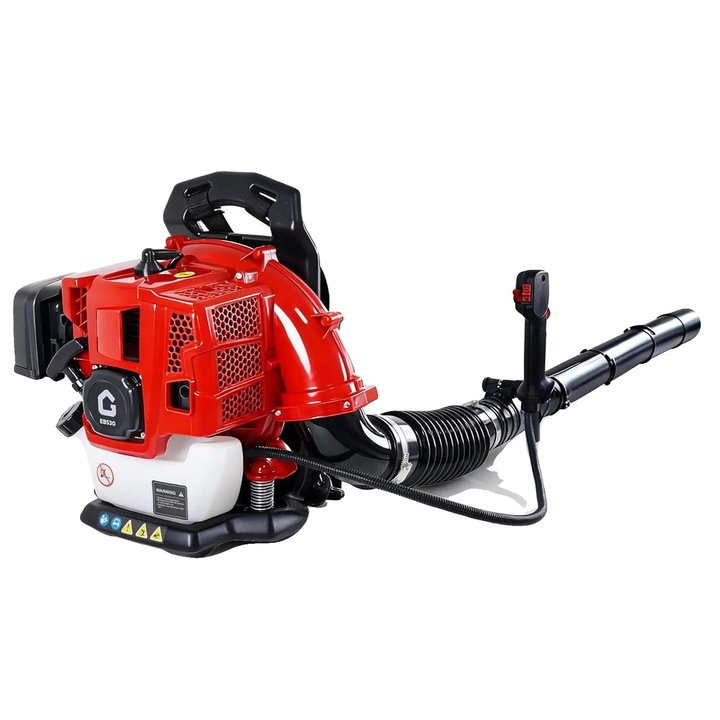 Aspirator de frunze, 52CC, 270 MPH, rosu, design ergonomic, 780 CFM