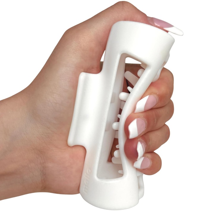 Lunniquee fehér 10,5 cm puha tapintású hajcsat