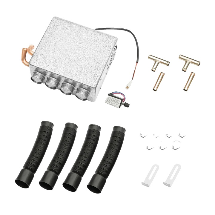 Incalzitor auxiliar auto, eficienta energetica, control viteza ajustabil, gri