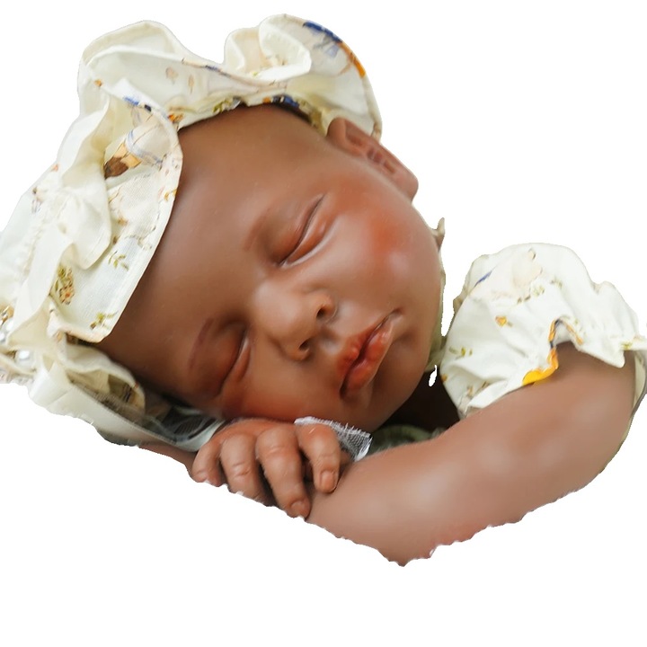 Papusa din silicon, 18.5 inch, 6.83 lbs, aspect realist, non-toxic