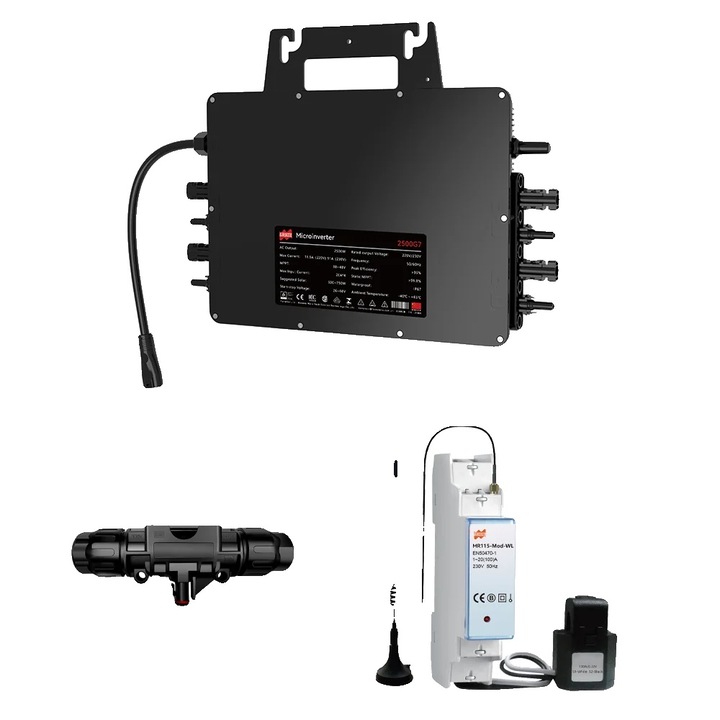 Microinversor solar, 3000W, 22-50V, impermeabil, 230V