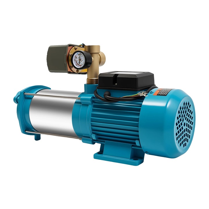 Pompa centrifugala, 4000 L/H, protectie termica motor, 220V, cyan