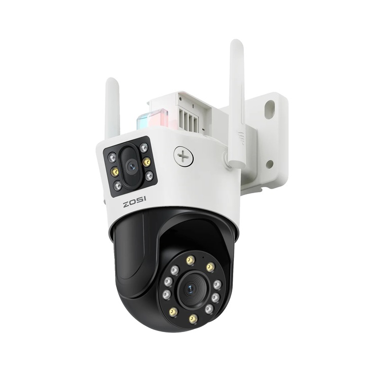 Camera de supraveghere Zosi, C298 Max, duala, 8MP, 107, alimentare la retea