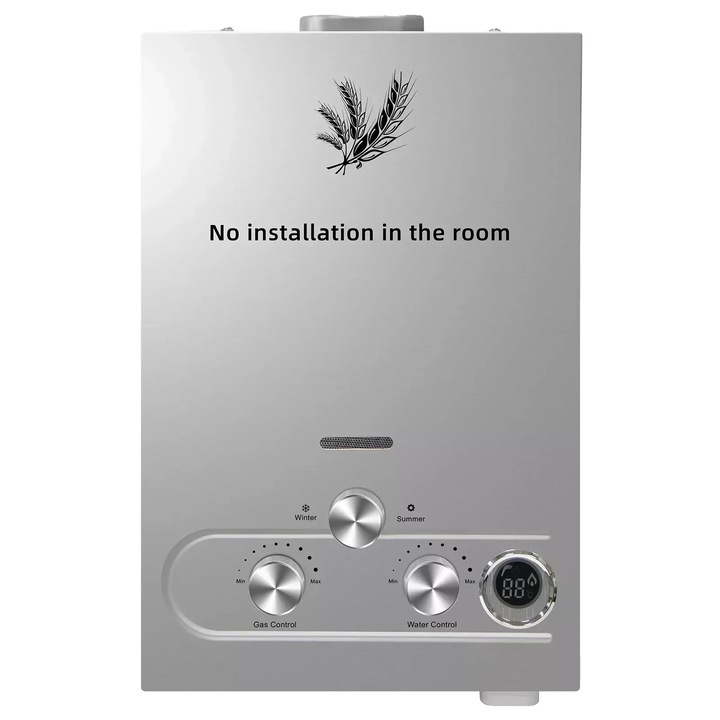 Incalzitor instant de apa, 24KW 12L, inox, design compact, eficienta energetica