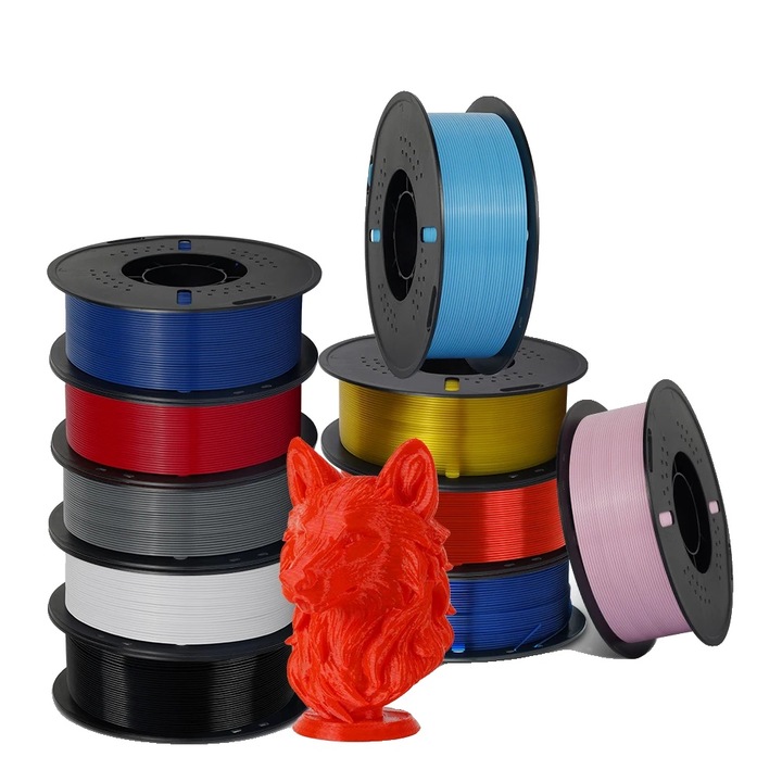 Filament 3D, PETG, 1,75 mm, 10KG MIX C, többszínű
