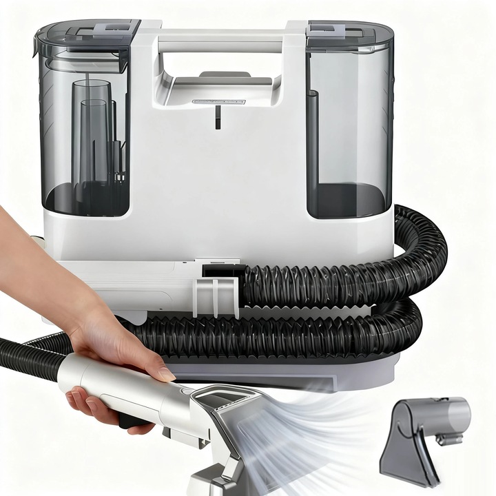 Aspirator pentru tapiterie, putere mare de aspiratie, design compact, 4.5 kg, 0.5 L, 1 L