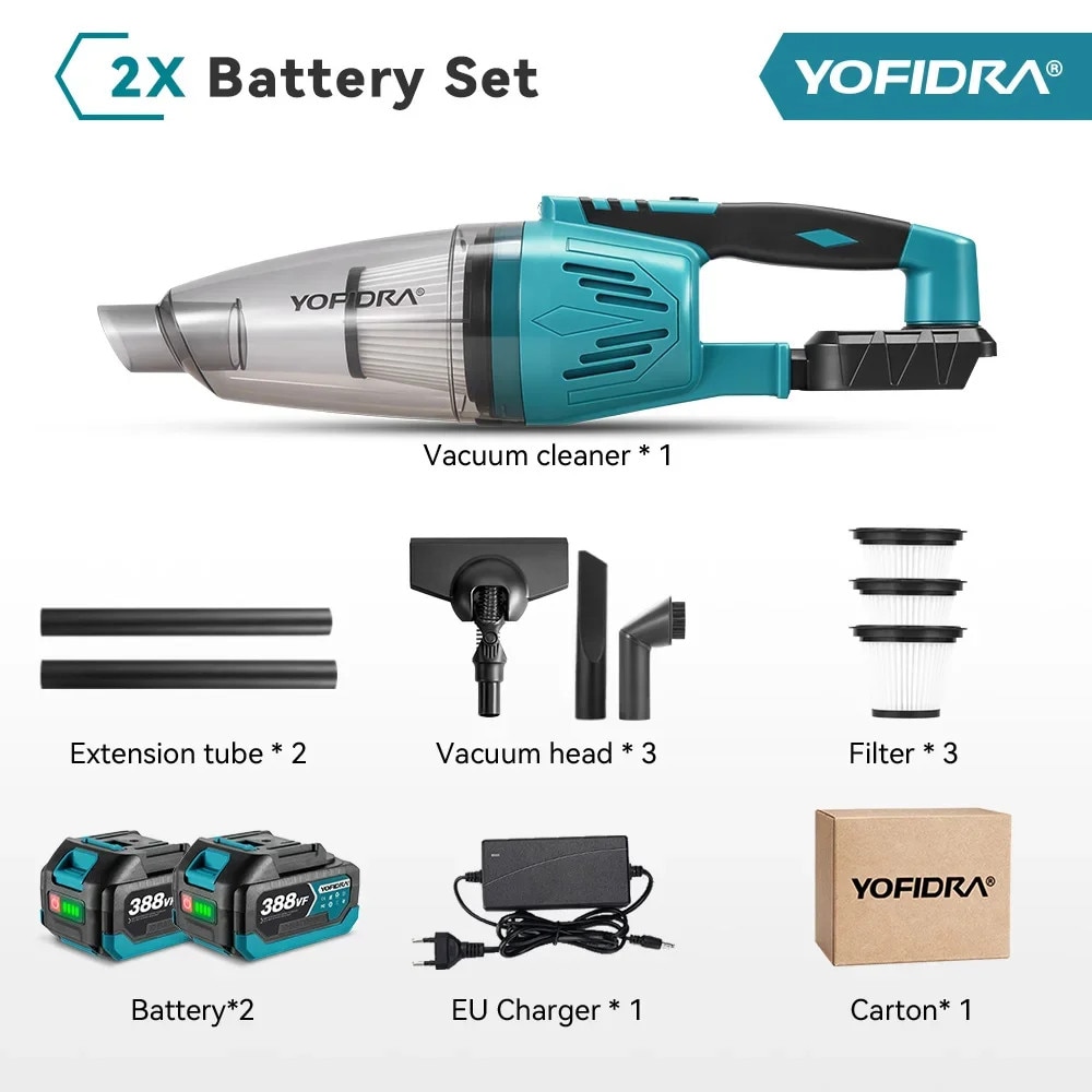 Aspirator fara fir 2 in 1, 1500W, 12 kPa, capacitate 650ml, cu lumina LED, 2 baterii