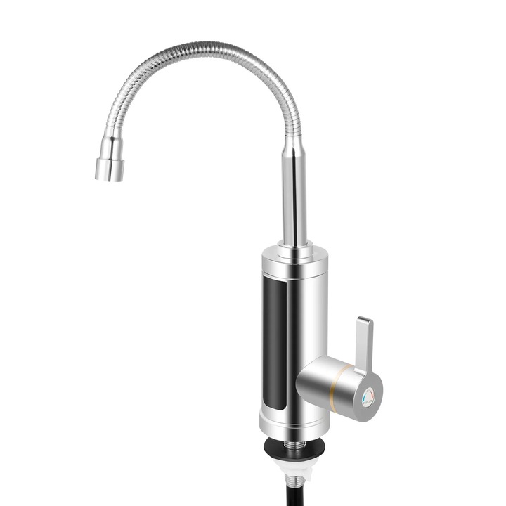 Robinet electric pentru incalzirea apei, putere 3000W, tensiune 220V, interfata G1/2, clasificare impermeabilitate IPX4, inaltime 48cm