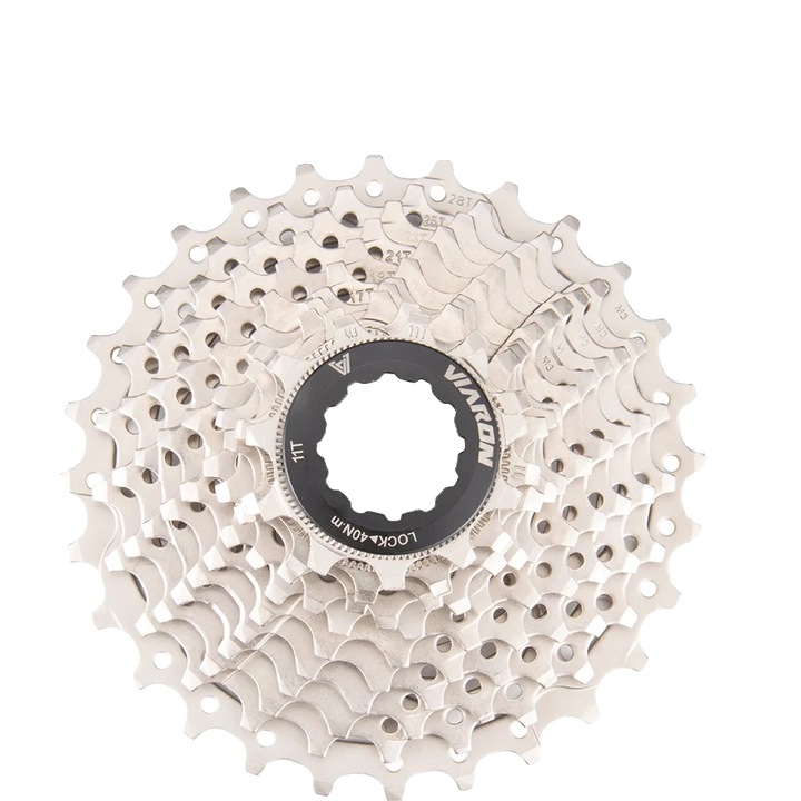 Pinion bicicleta, 11S 28T, compatibilitate 9-13 viteze, cogs din otel, argintiu