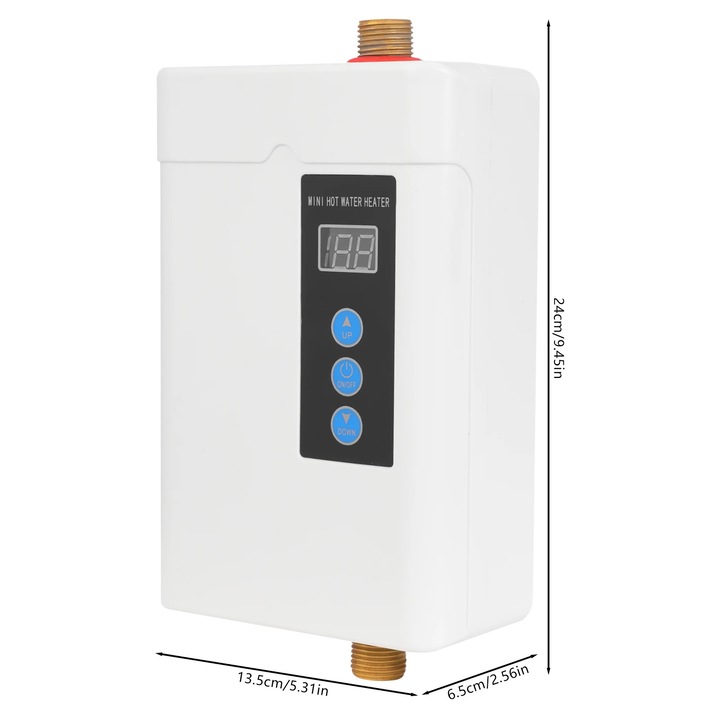 Incalzitor de apa, Instant Electric, 5000 W, Temperatura Constanta, Telecomanda, Pentru Bucatarie, Alb